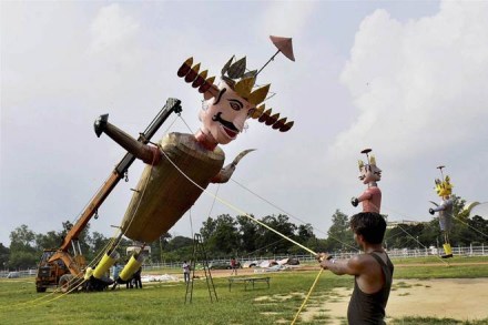 eco friendly ravan, eco friendly ravan in haryana, eco friendly ravan barara ramleela club, barara ramleela club