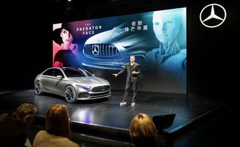 Mercedes-Benz Media Preview on the eve of the Auto Shanghai 2017: World Premiere of the Mercedes-Benz Concept A Sedan, presented by Gorden Wagener, Chief Design Officer Daimler AG.