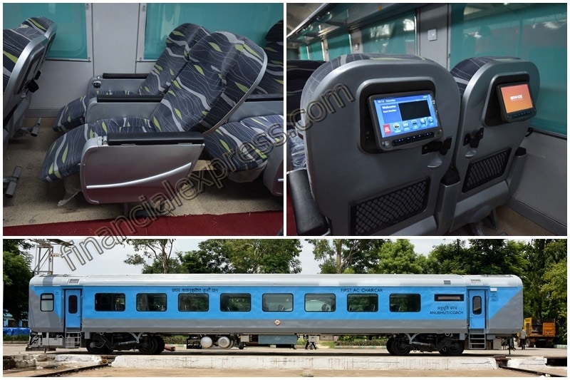Anubhuti coach, anubhuti express, anubhuti luxury coach, shatabdi trains