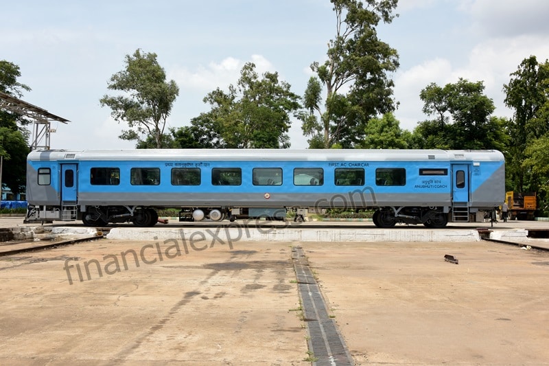 Anubhuti coach, anubhuti express, anubhuti luxury coach, shatabdi trains
