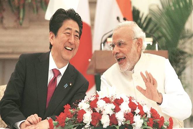 Narendra Modi, Shinzo Abe, India Japan, Japan PM India visit, Ahmedabad bullet train, India news, Indian Express" />