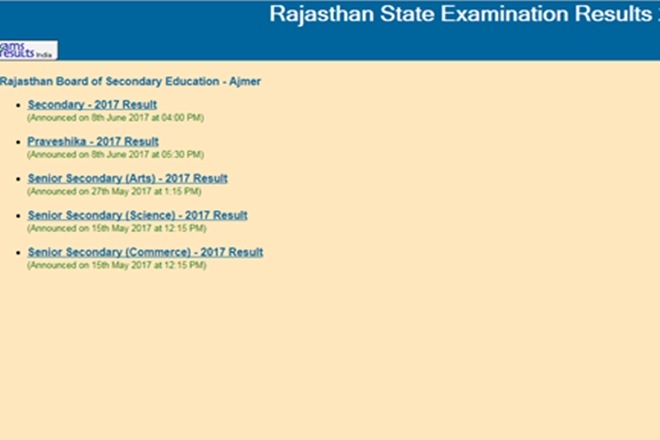 BSER class 10, 12 supplementary exam 2017, BSER class 10, 12 supplementary exam 2017 results, BSER class 10, 12 supplementary exam 2017 results out, BSER class 10, 12 supplementary exam 2017 results check, BSER class 10, 12 supplementary exam 2017 declared at rajresults.nic.in