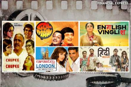 Hindi Diwas, Hindi Diwas in india, Hindi Diwas india, hindi day, Hindi Diwas celebration, Hindi Diwas celebrations, hindi day celebration, hindi diwas movies, Hindi Diwas special movies, chupke chupke, namastey london, akshay kumar, katrina kaif, dharmendra, english vinglish, sri devi, hindi medium, irrfan khan, saba qamar, golmal, golmaal