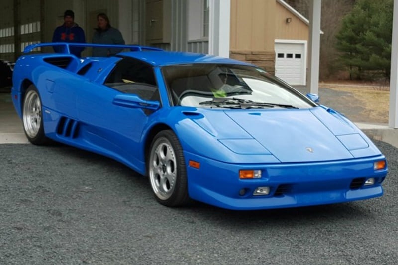 Lamborghini Diablo: Imagine saying, "I drive a 1997 Lamborghini Diablo"! There was a time Trump could say this to people at a party. The Lambo has been passed around to several owners since Trump parted with it, but to help ramp up its value, the car has received some special Trump-related treatment from subsequent owners, such as a unique exterior badge with his name on it. (Image: Carkeys)