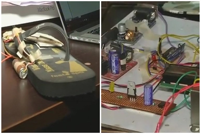 Hyderabad boy designed electric shoes, Hyderabad boy designed electric shoes TO PROTECT WOMEN, Siddharth Mandala designed a special shoe, ETECTRIC SHOE Hyderabad boy designed electric shoes, Hyderabad boy designed electric shoes TO PROTECT WOMEN, Siddharth Mandala designed a special shoe, ETECTRIC SHOE