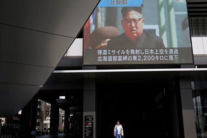 US stock futures, Asian shares, North Korea, Pyongyang, Japan, Pacific ocean