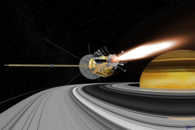 Nasa, Cassini, spacecraft, Titan, Saturn, Moon