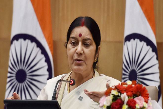 Sushma Swaraj, External Affairs Minister, Palestine