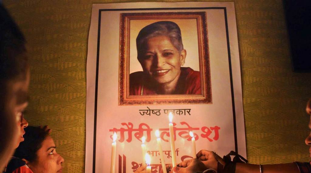 Gauri Lankesh, Gauri Lankesh shot dead, gauri lankesh death, journalist gauri lakesh dead, gauri lankesh profile, gauri lankesh guns Gauri Lankesh, Gauri Lankesh shot dead, gauri lankesh death, journalist gauri lakesh dead, gauri lankesh profile, gauri lankesh guns