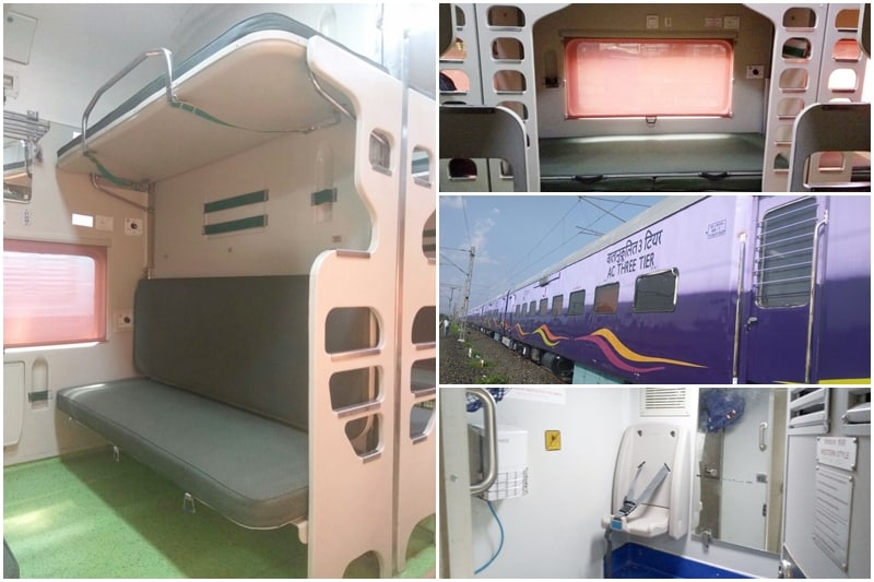 Mahamana Express, Mahamana Express AC-3 tier, Mahamana Express AC 3-tier coaches, Vadodara Varanasi Mahamana Express