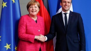 French President Emmanuel Macron, German chancellor Angela Merkel, Emmanuel Maron Angela Merkel pledge, European union pledge, Brexit, world news