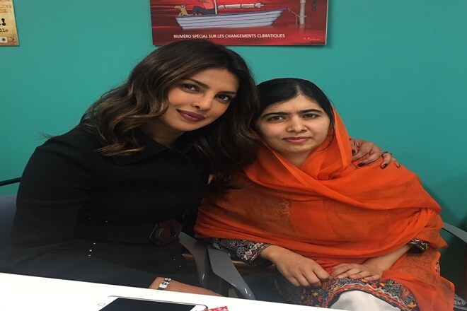Malala Yousufzai, priyanka chopra, UNICEF, hindi films, United Nations, prianka chopra instagram post with malala, priankla chopra Malala Yousufzai picture