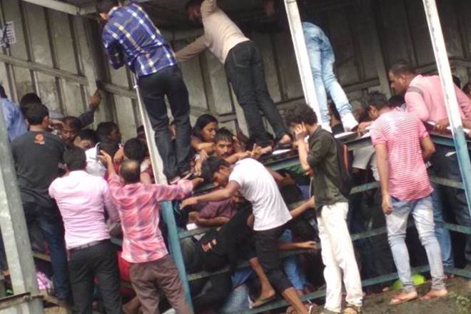 Mumbai stampede, Mumbai stampede aftermath, stampede aftermath, Railway, Indian Railway, Piyush Goyal, commuters safety, rail safety, Railway safety, Mumbai suburban network, accident, passenger traffic, Mumbai, CCTV footage, video clip of Mumbai stampede, video clip of railway footbridge Mumbai stampede, Mumbai stampede aftermath, stampede aftermath, Railway, Indian Railway, Piyush Goyal, commuters safety, rail safety, Railway safety, Mumbai suburban network, accident, passenger traffic, Mumbai, CCTV footage, video clip of Mumbai stampede, video clip of railway footbridge