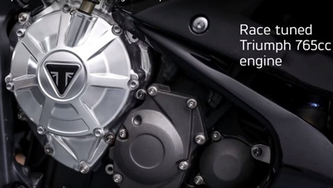 Watch video: Triumph teases its new engine for FIM Moto2 World Championship 2019 season