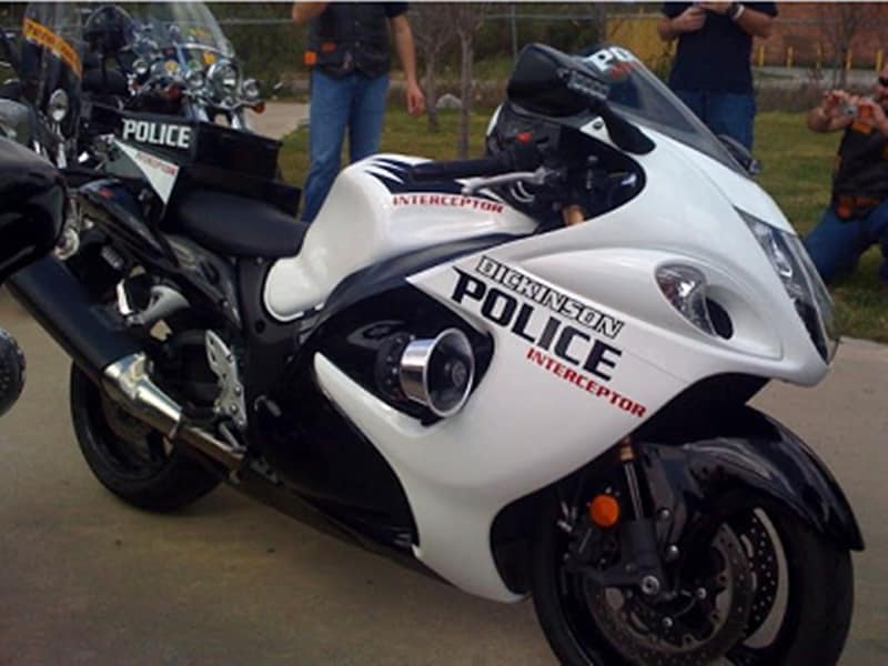 Suzuki Hayabusa If they can hear you coming then you better be fast. And if you’re going to be fast you might as well be the fastest. What even better is that Queensland police is using their Hayabusa without the full markings, to track drivers who’ve been violating laws not bank robberies or anything. If you’ve been speeding, texting while driving or not using your seatbelt in Queensland, and you see a Hayabusa in your rear-view then we suggest you pull over. Because the Hayabusa can hit the ton in a throat drying 2.6 seconds.
