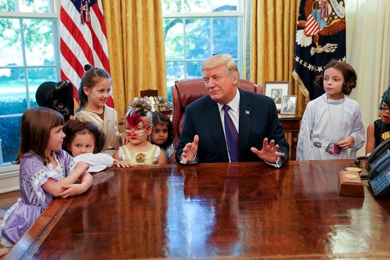 Halloween, Halloween 2017, donald trump, trump administration, us president, us president donald trump, trump, us, oval office, white house, Halloween party, us press, white house