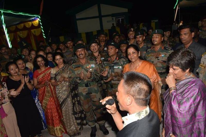 diwali, diwali 2017, diwali in india, Defence Minister Nirmala Sitharaman, Nirmala Sitharaman, Tri Services, Andaman and Nicobar, Port Blair