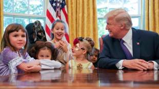 Halloween, Halloween 2017, donald trump, trump administration, us president, us president donald trump, trump, us, oval office, white house, Halloween party, us press, white house