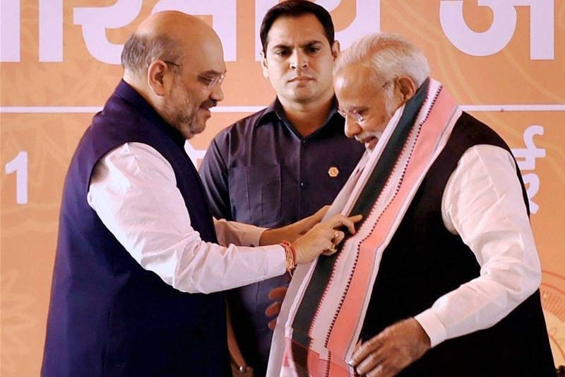 PM Narendra Modi, pm modi, modi, narendra modi, Diwali Milan, Diwali Milan programme, BJP Deepawali Mangal Milan Samaroh, Deepawali Mangal Milan Samaroh, media, journalists, reporters, bjp headquarters