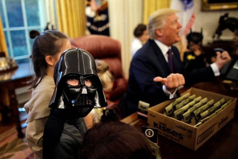 Halloween, Halloween 2017, donald trump, trump administration, us president, us president donald trump, trump, us, oval office, white house, Halloween party, us press, white house