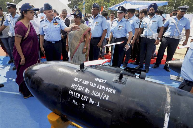 Nirmala Sitharaman, defence minister, india defence, Air Force, Jamnagar Air Force Station, defence minister Nirmala Sitharaman, MiG29 fighter aircraft, IAF, MiG29 fighter jet, pictures, images, latest pics