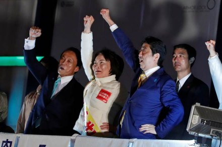 shinzo abe, shinzo abe situation in japan election, japan election exit polls, exit poll results on japan election