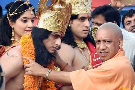 yogi adityanath in ayodhya, adityanath ayodhya visit, adityanath on ram mandir, ram mandir yogi adityanath