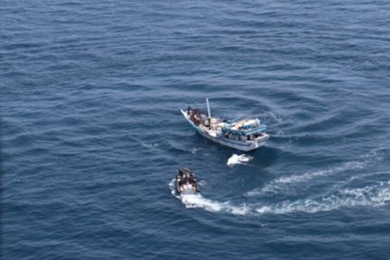 Indian Navy thwarts pirate attack, Indian Navy thwarts pirate attack in Gulf of Aden, Indian Navy thwarts pirate attack watch pictures, INS Trishul, INS Trishul has thwarted the attack, Indian ship MV Jag Amar