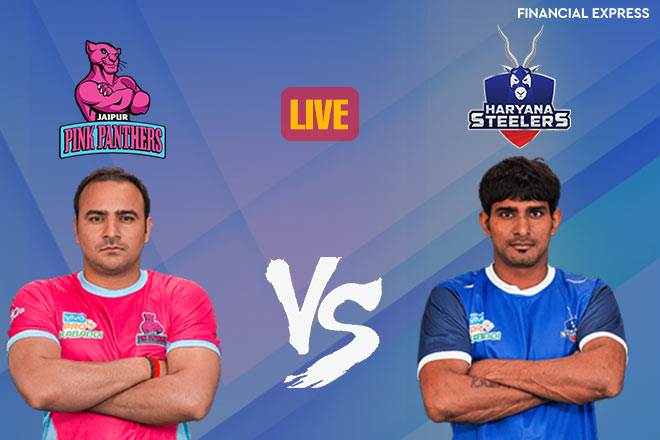 Pro Kabaddi 2017 Live Score: Jaipur Pink Panthers vs Haryana Steelers Pro Kabaddi 2017 Live Score: Jaipur Pink Panthers vs Haryana Steelers