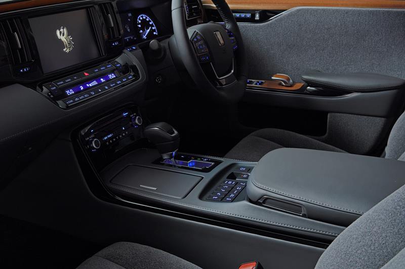 Interiors of Toyota Century is equipped with furnishings that can be used for either personal or business use like the writing table, reading light, rear seat entertainment system with a large-sized display, and a 20-speaker premium audio system. Top-variants will feature leather interiors and soft-textured upholstery.
