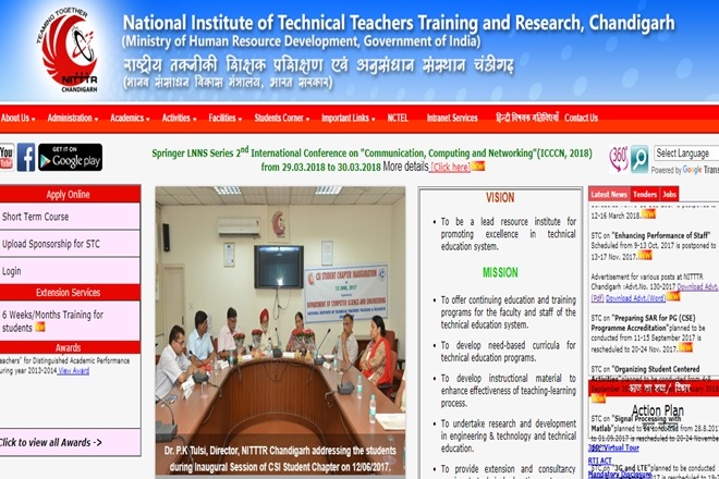 NITTTR Chandigarh, NITTTR Chandigarh vacancies, NITTTR Chandigarh 30 vacancies, NITTTR Chandigarh nitttrchd.ac.in, nitttrchd.ac.in, Chief Librarian, Sr Administrative Officer, Research Assistant, Sr Library Information Assistant, Senior Production Assistant, Accounts Officer, Hindi Translator