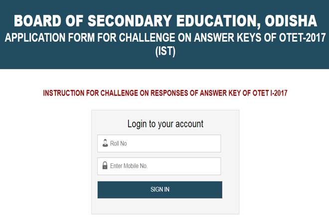 OTET, OTET 2017, bseodisha.ac.in, otet answer sheet, otet answer sheet 2017, Odisha Teacher Eligibility Test, Odisha Teacher Eligibility Test answer keys, official website