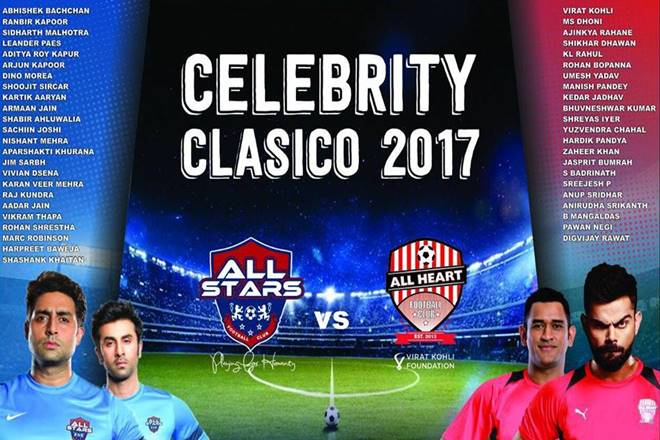 Celebrity Classico 2017, Celebrity Classico 2017 teams, Celebrity Classico 2017 players list, Celebrity Classico 2017 time, Celebrity Classico 2017 venue, Celebrity Classico 2017 date, Celebrity Classico 2017 start time, Celebrity Classico 2017 key players, Celebrity Classico teams, Celebrity Classico players list, Celebrity Classico venue, Celebrity Classico time, All Heart FC vs All Stars FC, All Heart FC vs All Stars FC teams, All Heart FC vs All Stars FC squads, All Heart FC vs All Stars FC time, All Heart FC vs All Stars FC venue, All Heart FC vs All Stars FC players list, All Heart FC vs All Stars FC players, sports news, latest news