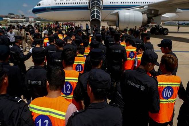 Cambodia, Chinese nationals, China, Cambodian police, telephone, extorting money, China, Chinese nationals