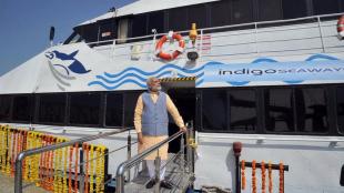 Narendra Modi, Ro-Ro ferry service, Ghogha Dahej, Gujarat, Vadodara