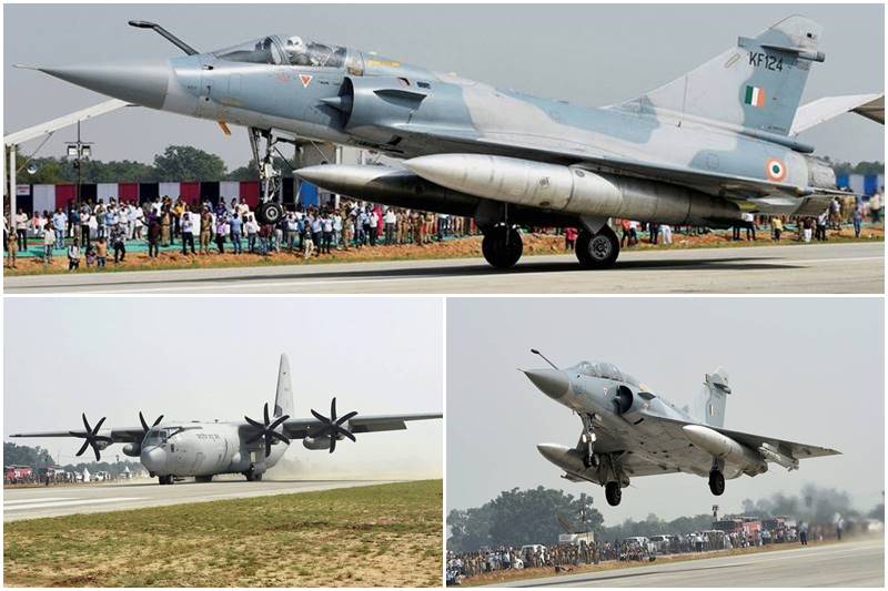 indian air force, iaf excercise on expressway, expressway indian air force, C 130 Hercules, Mirage 2000, Sukhoi 30 MKI, 20 other IAF aircrafts video, video iaf touchdown, expressway indian air force express, iaf touchdown, Lucknow-Agra Expressway