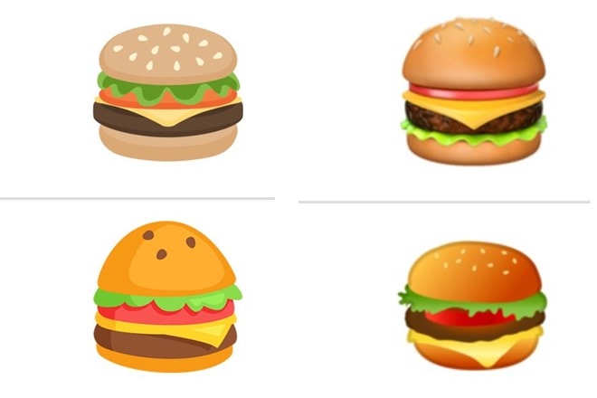 burger emoji, google burger emoji, google emoji, sundar pichai, google sundar pichai, sundar pichai twitter, facebook emoji, cheeseburger emoji, cheeseburger, google