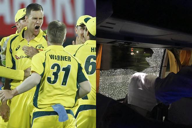 India vs Australia 2nd T20, ind vs aus, rock thrown at australian team, fans throw rock at australian team, india vs australia, india vs australia t20, india vs australia guwahati, cricket news, sports news, latest news