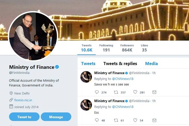 ministry of finance, ministry of finance tweet. ministry of finance twitter, arun jaitley, covfefe, twitter jokes