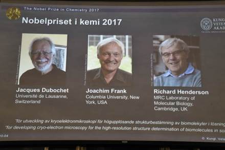2017 Nobel Prize for chemistry, noble prize winner, list of 2017 Nobel Prize winner,Jacques Dubochet, Joachim Frank, Richard Henderson, latest news on 2017 Nobel Prize for chemistry