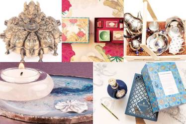 Gifting guide, traditional diwali gifts, diwali gifts, religious symbols, diyas, lights, tableware