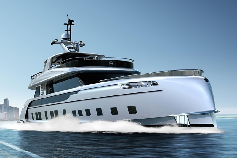 Porsche's design studio Studio F.A. Porsche has done everything from watches to sunglasses to running shoes to cutlery and even external hard drives. Now the people with sleek spectacles at the studio have picked their Porsche pens to create something bigger - a yacht, the GTT 115 Superyacht to be precise.