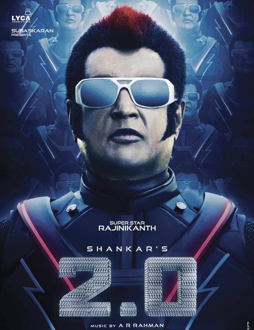 2.0, Rajinikanth, akshay Kumar, Amy Jackson, robot, shankar, Enthiran, 2,o look, 2.0 avatar, 2.0 actors, 2.0 poster