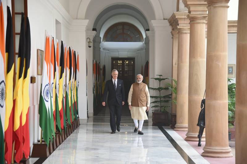 pm narendra modi, pm modi, modi, Belgium, belgian King Philippe, Belgian royals visit India, Rashtrapati Bhavan, Queen Mathilde