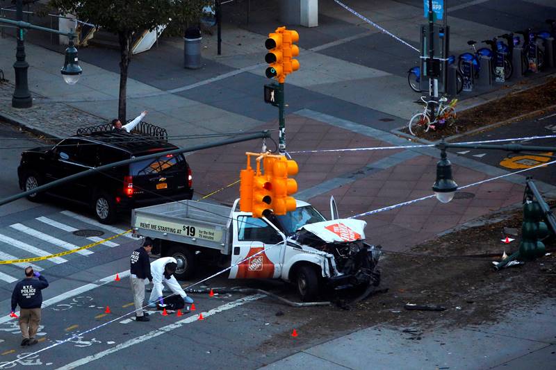Manhattan terror attack, Manhattan attack, terror attack, ISIS, truck, ISIS attack, terrorist, terrorist attack, act of terror, New York City, World Trade Centre, bike path