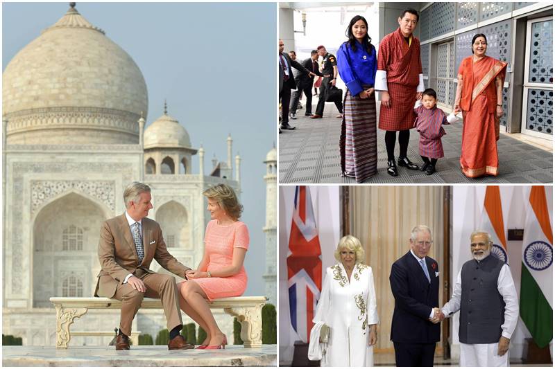 British royals visit India, Prince Charles, Camilla Parker-Bowles, Duchess of Cornwall, british royal family, india, new delhi, royal visit india, pm narendra modi, pm modi, modi, Belgium, belgian King Philippe, Belgian royals visit India, Rashtrapati Bhavan, Queen Mathilde, bhutan king, pm narendra modi, pm modi, modi, Jigme Khesar Namgyel Wangchuck, Jetsun Pema Wangchuck, Jigme Namgyel Wangchuck, FIFA U-17 World Cup, bhutan king meets pm modi