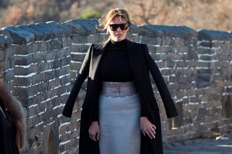 US first lady Melania Trump, Melania Trump, Donald Trump, Beijing, panda, pandas, Meng'er, Gu Gu, china, zoo, great wall, great wall of china, melania in china, trump in china, trump family in asia, trump asia tour