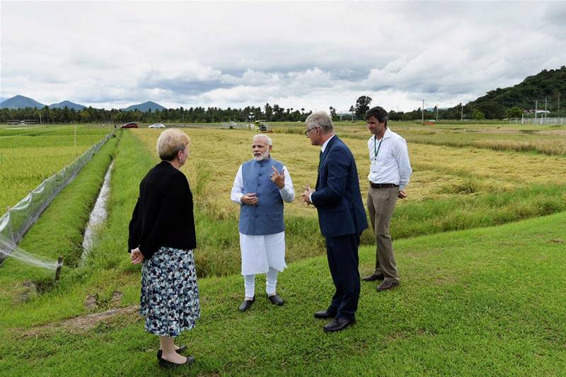 Narendra Modi in Philippines, Narendra Modi Philippines visit, Narendra Modi in manila, pm modi, pm narendra modi, PM visits rice research institute, latest news, latest pics, modi photos, modi in philippines photos