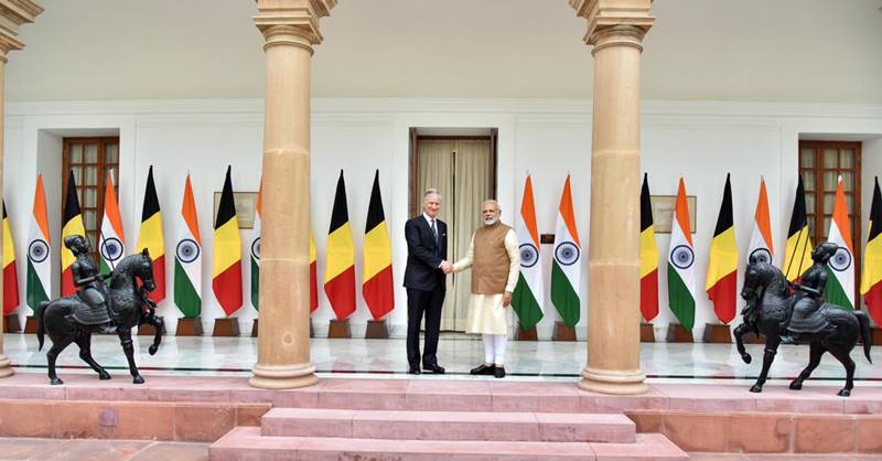 pm narendra modi, pm modi, modi, Belgium, belgian King Philippe, Belgian royals visit India, Rashtrapati Bhavan, Queen Mathilde