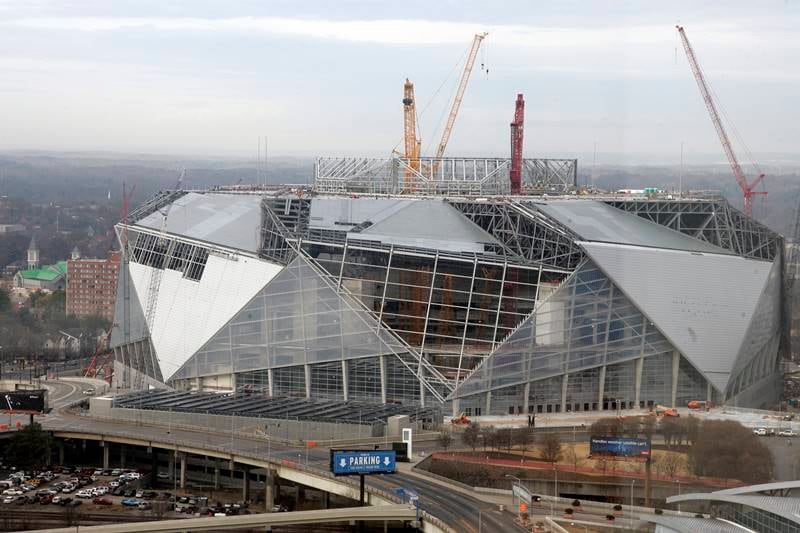 Mercedes-Benz Stadium, Mercedes-Benz, stadium, green stadium, atlanta stadium, LEED Platinum Certification, Mercedes-Benz Stadium Receive LEED Platinum Certification, stadium construction, Mercedes-Benz Stadium pics, Mercedes-Benz Stadium news